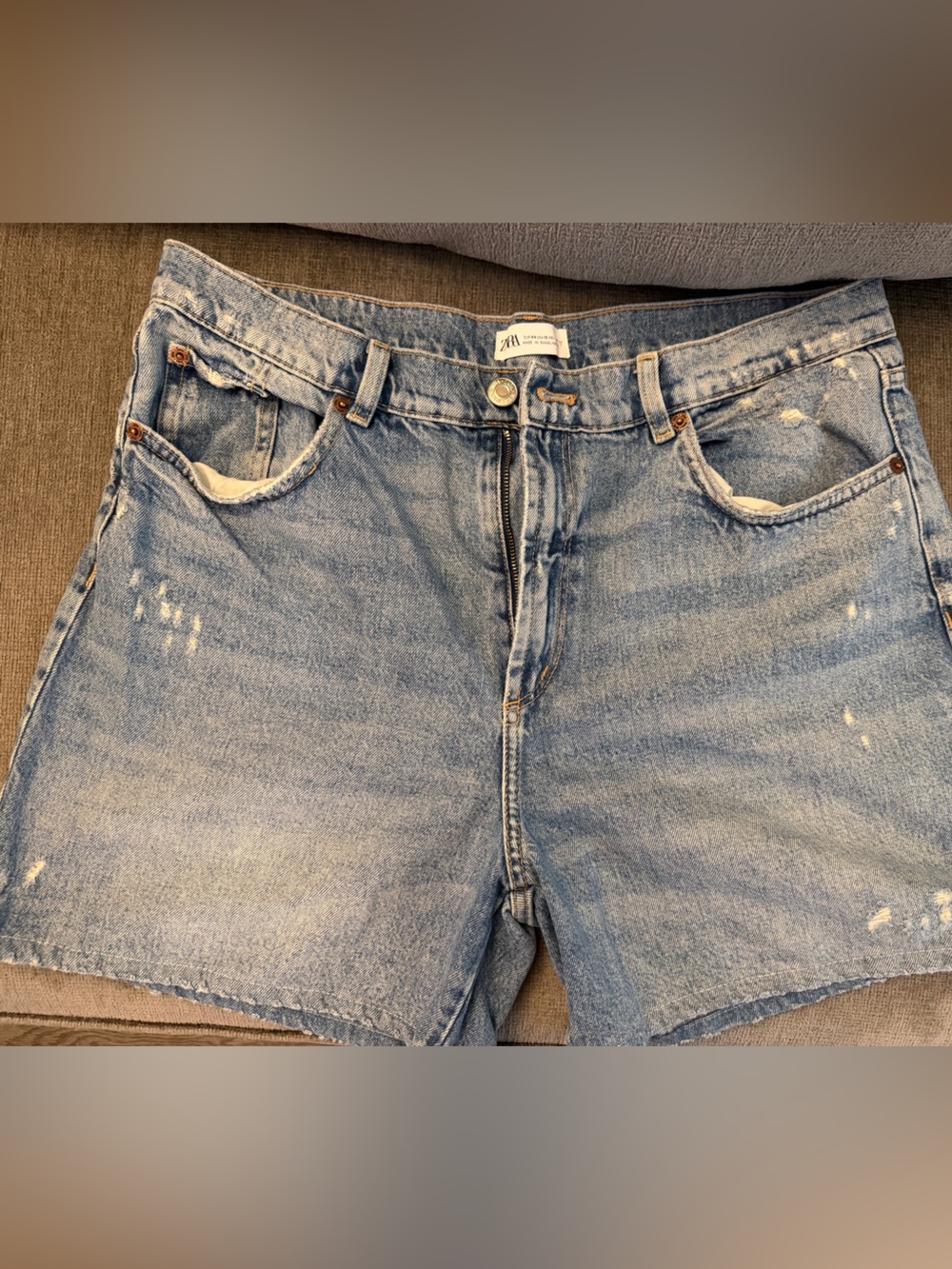 Zara Light Blue Denim Jean Shorts